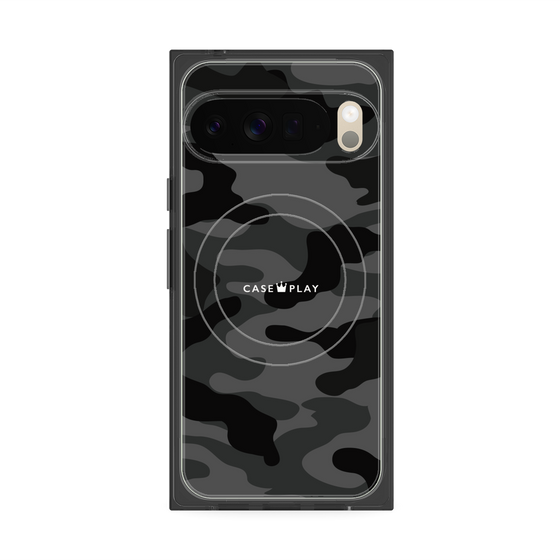 Premium Square Case with Pixelsnap［ Camouflage - Black ］