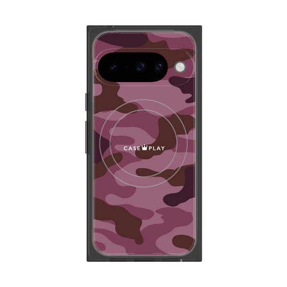 Premium Square Case with Pixelsnap［ Camouflage - Pink ］