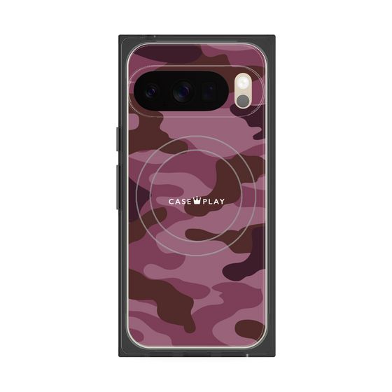 Premium Square Case with Pixelsnap［ Camouflage - Pink ］