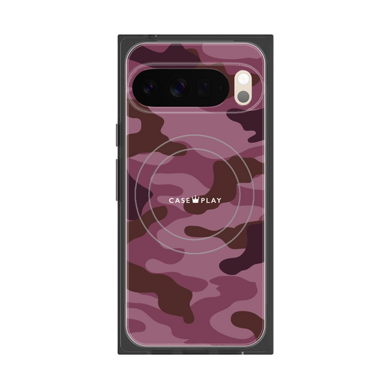 Premium Square Case with Pixelsnap［ Camouflage - Pink ］