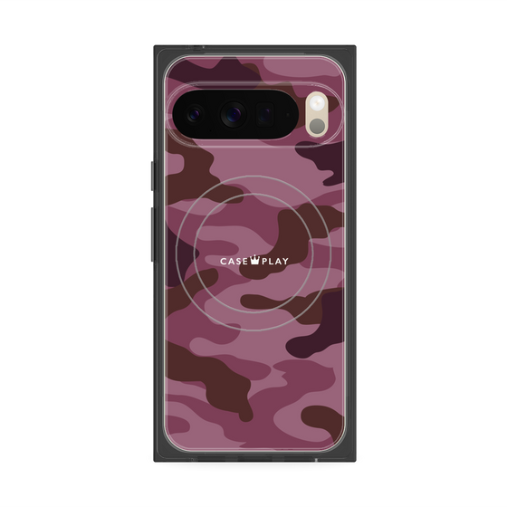 Premium Square Case with Pixelsnap［ Camouflage - Pink ］