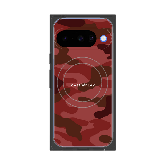 Premium Square Case with Pixelsnap［ Camouflage - Red ］