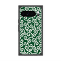 Premium Square Case with Pixelsnap［ Karakusa Pattern - Green ］