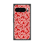 Premium Square Case with Pixelsnap［ Karakusa Pattern - Red ］