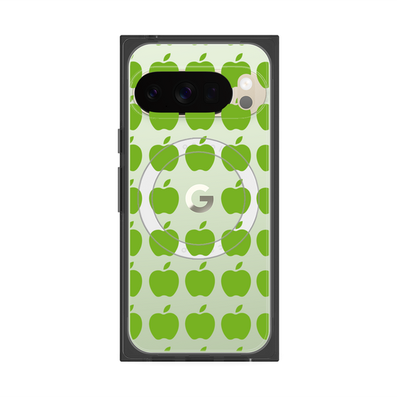 Premium Square Case with Pixelsnap［ Apple - Green ］