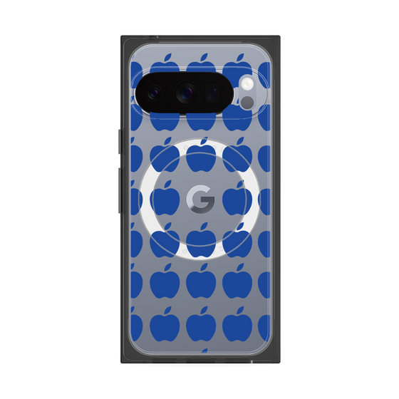 Premium Square Case with Pixelsnap［ Apple - Blue ］