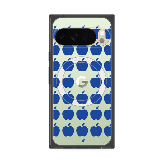 Premium Square Case with Pixelsnap［ Apple - Blue ］