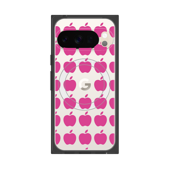 Premium Square Case with Pixelsnap［ Apple - Pink ］