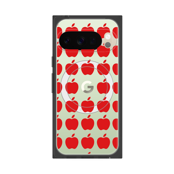 Premium Square Case with Pixelsnap［ Apple - Red ］