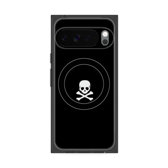 Premium Square Case with Pixelsnap［ Skull - Black ］