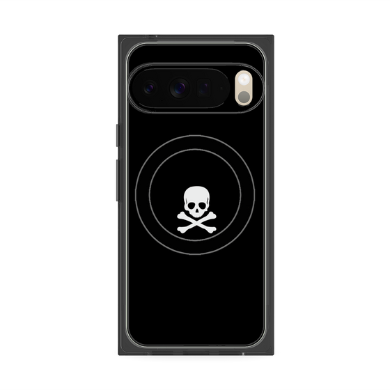 Premium Square Case with Pixelsnap［ Skull - Black ］