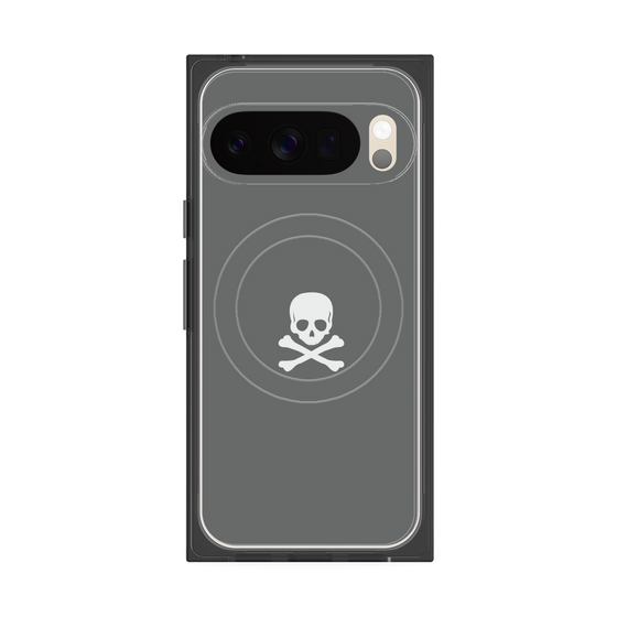 Premium Square Case with Pixelsnap［ Skull - Gray ］