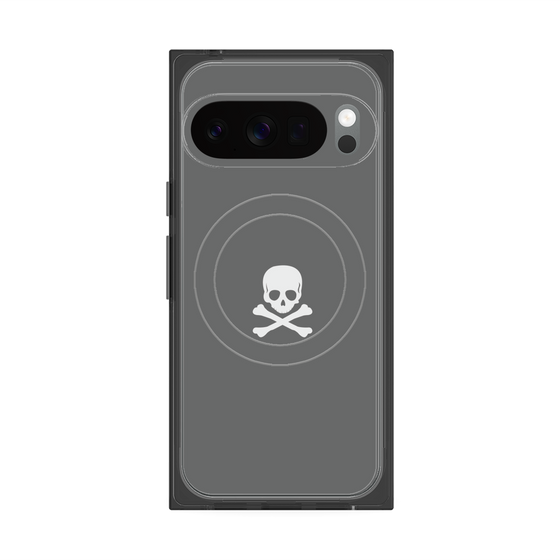 Premium Square Case with Pixelsnap［ Skull - Gray ］