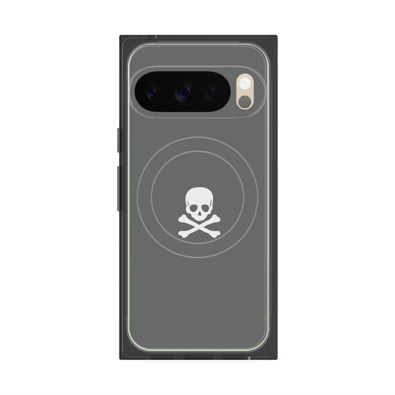 Premium Square Case with Pixelsnap［ Skull - Gray ］