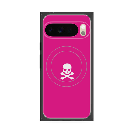 Premium Square Case with Pixelsnap［ Skull - Pink ］
