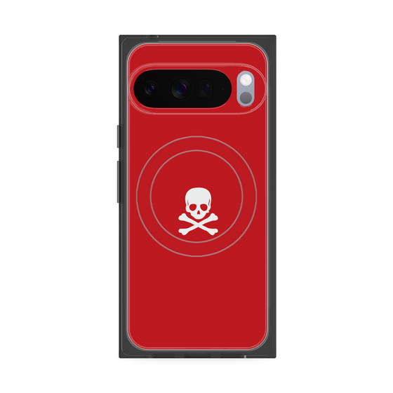Premium Square Case with Pixelsnap［ Skull - Red ］