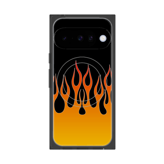 Premium Square Case with Pixelsnap［ Flame - Orange ］