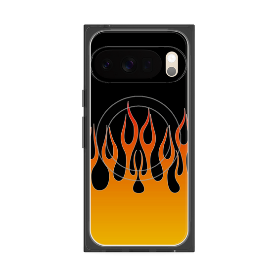 Premium Square Case with Pixelsnap［ Flame - Orange ］