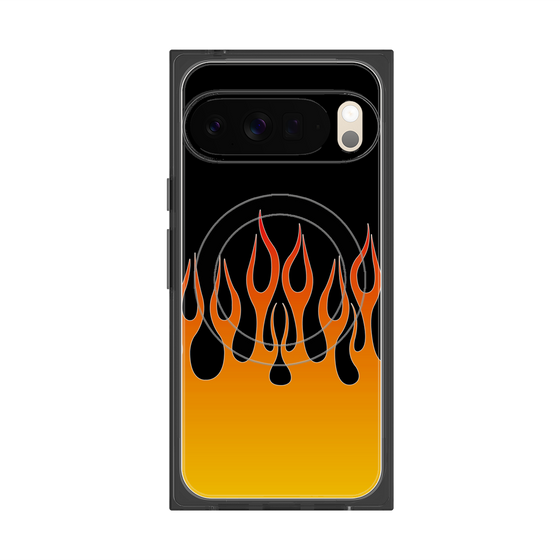 Premium Square Case with Pixelsnap［ Flame - Orange ］