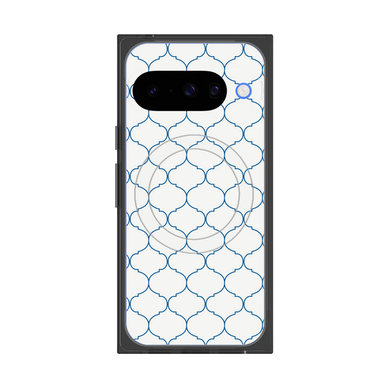 Premium Square Case with Pixelsnap［ Moroccan1 -Blue ］