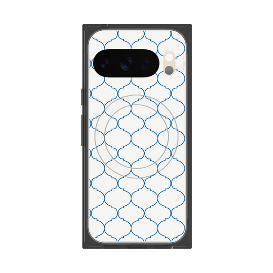 Premium Square Case with Pixelsnap［ Moroccan1 -Blue ］