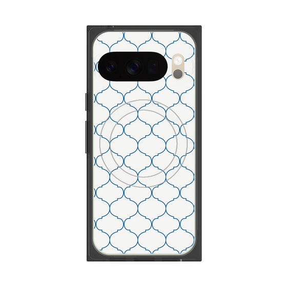Premium Square Case with Pixelsnap［ Moroccan1 -Blue ］
