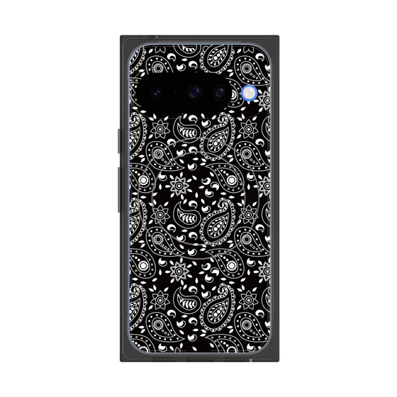 Premium Square Case with Pixelsnap［ Paisley - Black ］