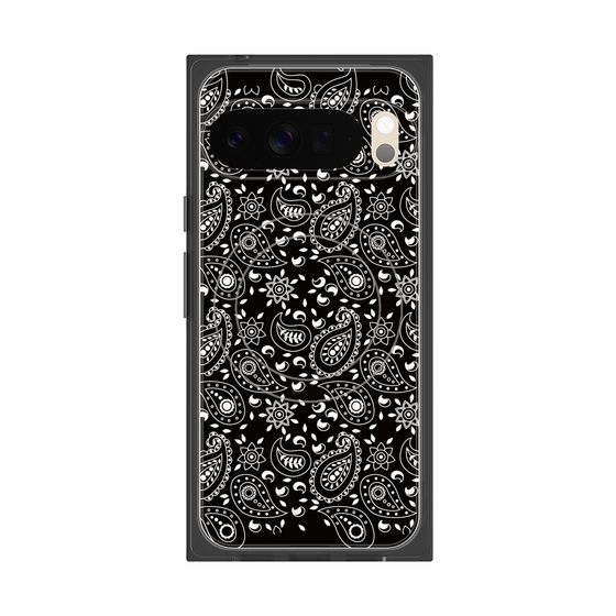 Premium Square Case with Pixelsnap［ Paisley - Black ］