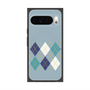Premium Square Case with Pixelsnap［ Nordic Argyle - Blue ］