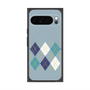 Premium Square Case with Pixelsnap［ Nordic Argyle - Blue ］