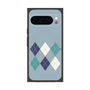 Premium Square Case with Pixelsnap［ Nordic Argyle - Blue ］