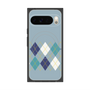Premium Square Case with Pixelsnap［ Nordic Argyle - Blue ］