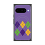 Premium Square Case with Pixelsnap［ Nordic Argyle - Purple ］