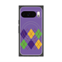 Premium Square Case with Pixelsnap［ Nordic Argyle - Purple ］