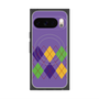 Premium Square Case with Pixelsnap［ Nordic Argyle - Purple ］