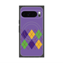 Premium Square Case with Pixelsnap［ Nordic Argyle - Purple ］