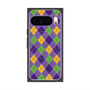 Premium Square Case with Pixelsnap［ Argyle - Purple ］