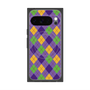 Premium Square Case with Pixelsnap［ Argyle - Purple ］