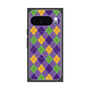 Premium Square Case with Pixelsnap［ Argyle - Purple ］