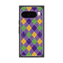 Premium Square Case with Pixelsnap［ Argyle - Purple ］