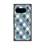 Premium Square Case with Pixelsnap［ Argyle - Blue ］