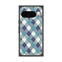 Premium Square Case with Pixelsnap［ Argyle - Blue ］