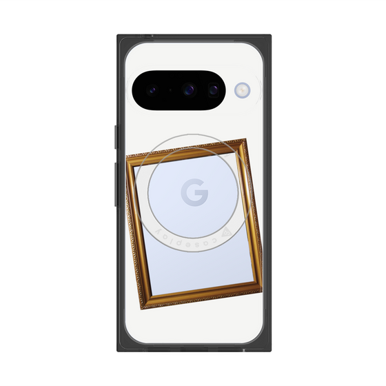 Premium Square Case with Pixelsnap［ Photo Frame - White ］