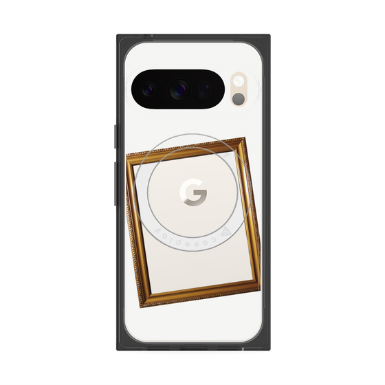 Premium Square Case with Pixelsnap［ Photo Frame - White ］