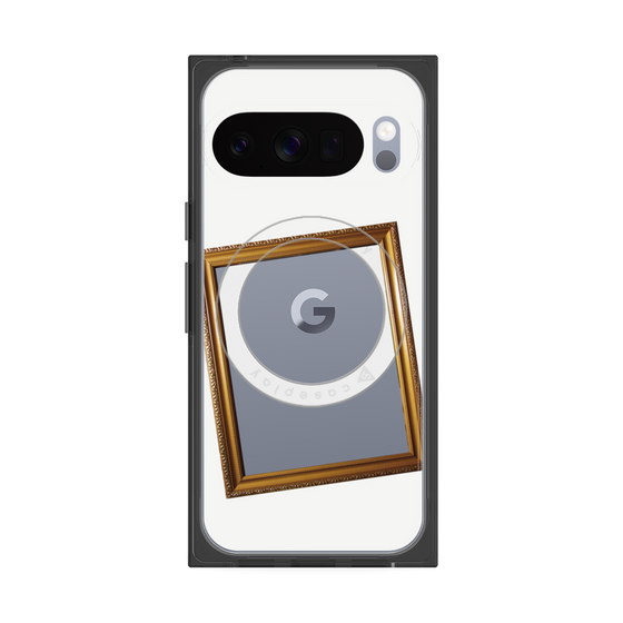 Premium Square Case with Pixelsnap［ Photo Frame - White ］