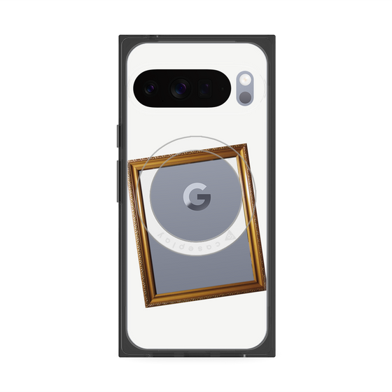 Premium Square Case with Pixelsnap［ Photo Frame - White ］