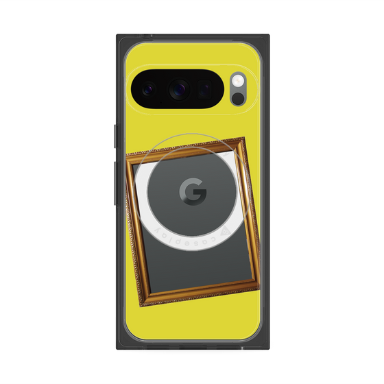 Premium Square Case with Pixelsnap［ Photo Frame - Yellow ］