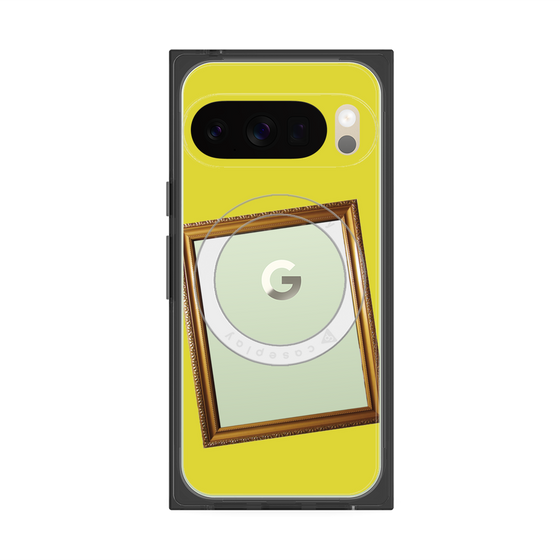 Premium Square Case with Pixelsnap［ Photo Frame - Yellow ］