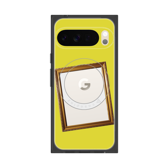 Premium Square Case with Pixelsnap［ Photo Frame - Yellow ］