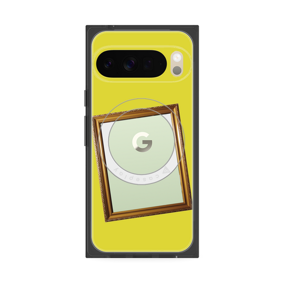 Premium Square Case with Pixelsnap［ Photo Frame - Yellow ］